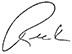 Rick Barohn signature